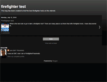 Tablet Screenshot of firefightertest.blogspot.com