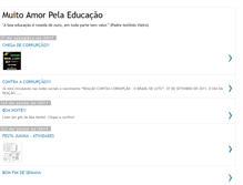 Tablet Screenshot of muitoamorpelaeducacao.blogspot.com