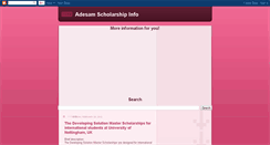 Desktop Screenshot of adesamscholarshipinfo.blogspot.com