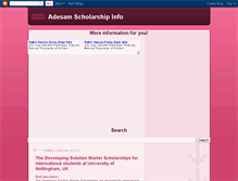 Tablet Screenshot of adesamscholarshipinfo.blogspot.com