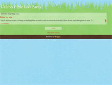 Tablet Screenshot of biblegiveaway.blogspot.com