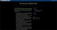 Desktop Screenshot of mcfarlanepromotionsblog.blogspot.com