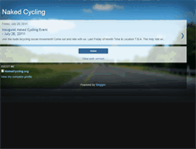 Tablet Screenshot of nakedcycling.blogspot.com