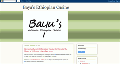 Desktop Screenshot of bayusethiopiancuisine.blogspot.com