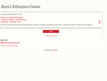 Tablet Screenshot of bayusethiopiancuisine.blogspot.com