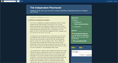 Desktop Screenshot of independentpharmacist.blogspot.com