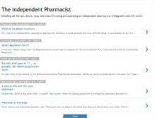 Tablet Screenshot of independentpharmacist.blogspot.com