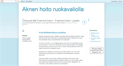 Desktop Screenshot of aknenhoito.blogspot.com