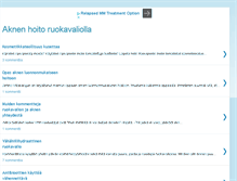 Tablet Screenshot of aknenhoito.blogspot.com