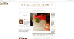 Desktop Screenshot of itsallaboutstampin.blogspot.com