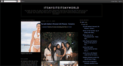 Desktop Screenshot of itsmysiteitsmyworld.blogspot.com