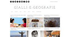 Desktop Screenshot of gialli-e-geografie.blogspot.com