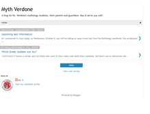 Tablet Screenshot of mythverdone.blogspot.com