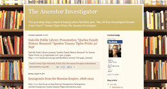 Desktop Screenshot of ancestorinvestigator.blogspot.com