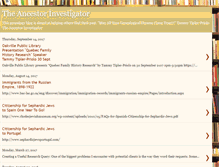 Tablet Screenshot of ancestorinvestigator.blogspot.com