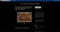 Desktop Screenshot of cotedegranitrose.blogspot.com