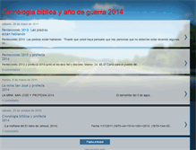 Tablet Screenshot of cronologiayprofecia2014.blogspot.com