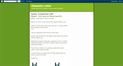 Desktop Screenshot of chemistryrevisionotes.blogspot.com