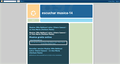 Desktop Screenshot of escucharmusica-14.blogspot.com