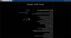 Desktop Screenshot of gammacardteam.blogspot.com