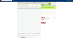 Desktop Screenshot of fashionshowinfo.blogspot.com