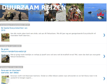 Tablet Screenshot of duurzaamreizen.blogspot.com