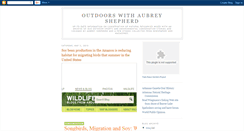 Desktop Screenshot of outdoorswithaubreyshepherd.blogspot.com