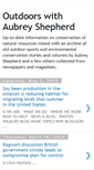 Mobile Screenshot of outdoorswithaubreyshepherd.blogspot.com