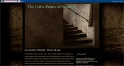 Desktop Screenshot of littlefearsezekiel.blogspot.com