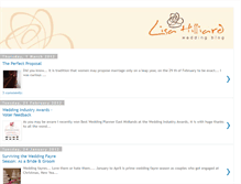 Tablet Screenshot of lisahilliardweddingplanning.blogspot.com
