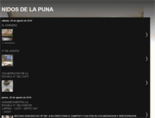 Tablet Screenshot of nidosdelapuna.blogspot.com