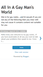 Mobile Screenshot of gaysworld.blogspot.com