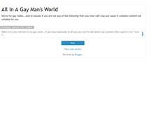 Tablet Screenshot of gaysworld.blogspot.com