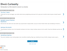 Tablet Screenshot of curiousityofdiwa.blogspot.com