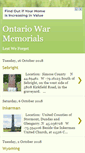 Mobile Screenshot of ontariowarmemorials.blogspot.com