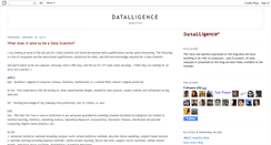 Desktop Screenshot of datalligence.blogspot.com