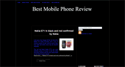 Desktop Screenshot of bestphonereview.blogspot.com