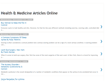 Tablet Screenshot of health-medicines-articles.blogspot.com