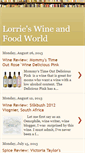 Mobile Screenshot of lorrieswineandfoodworld.blogspot.com