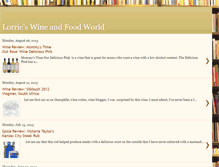 Tablet Screenshot of lorrieswineandfoodworld.blogspot.com