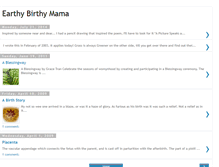 Tablet Screenshot of earthybirthymamas.blogspot.com