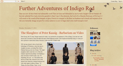 Desktop Screenshot of furtheradventuresofindigored.blogspot.com