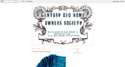 Desktop Screenshot of centuryoldhome.blogspot.com