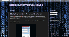Desktop Screenshot of nicksharratt.blogspot.com
