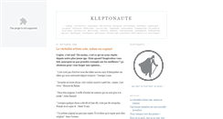 Desktop Screenshot of kleptonaute.blogspot.com