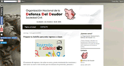 Desktop Screenshot of defensadeldeudor.blogspot.com