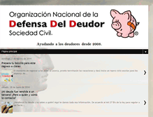 Tablet Screenshot of defensadeldeudor.blogspot.com