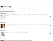 Tablet Screenshot of mariahcarey-wallpapers.blogspot.com
