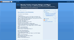 Desktop Screenshot of beesleyfamilies.blogspot.com