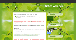 Desktop Screenshot of naturewalkindia.blogspot.com